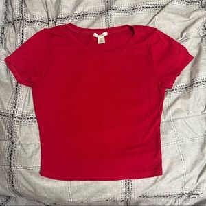 Red Bozzolo Crop Top